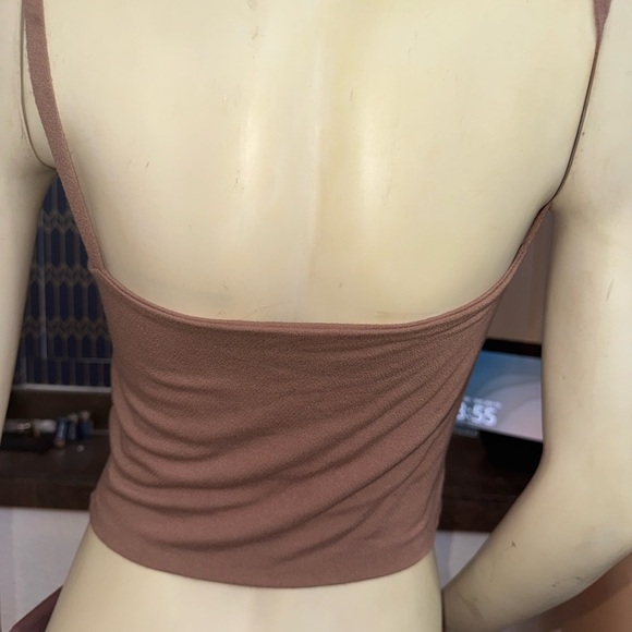NAKED WARDROBE SOLID VIBES NUDE CROP TANK L - Picture 4 of 12